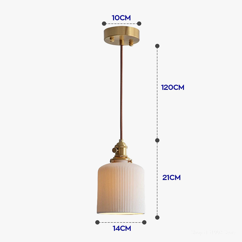 Suspension céramique design variée