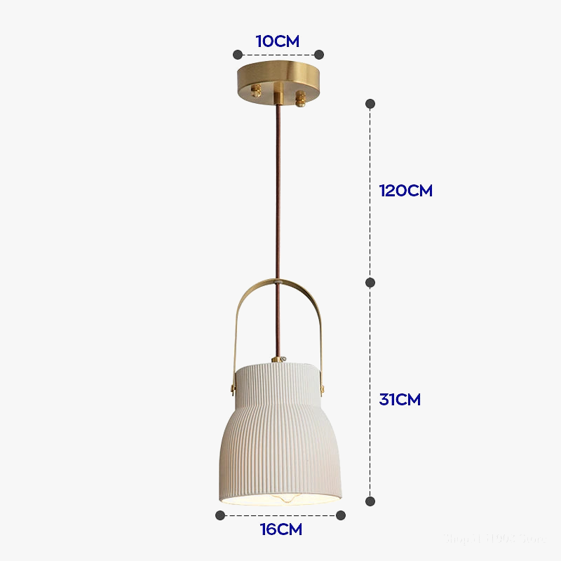 Suspension céramique design variée