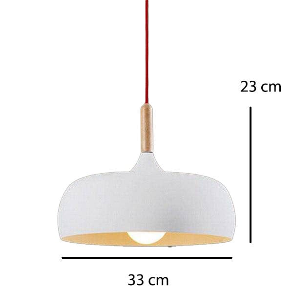 Suspension Café en Bois et Aluminium | Marco Lucetti B - Blanc