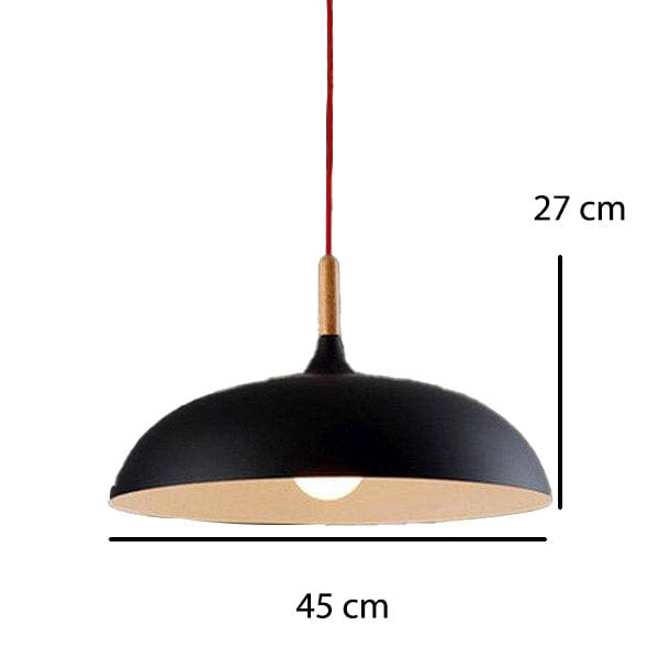 Suspension Café en Bois et Aluminium | Marco Lucetti C - Noir