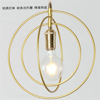 Suspension cage dorée en métal | Marco Lucetti