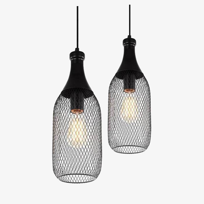 Suspension bouteille en cage Hall.