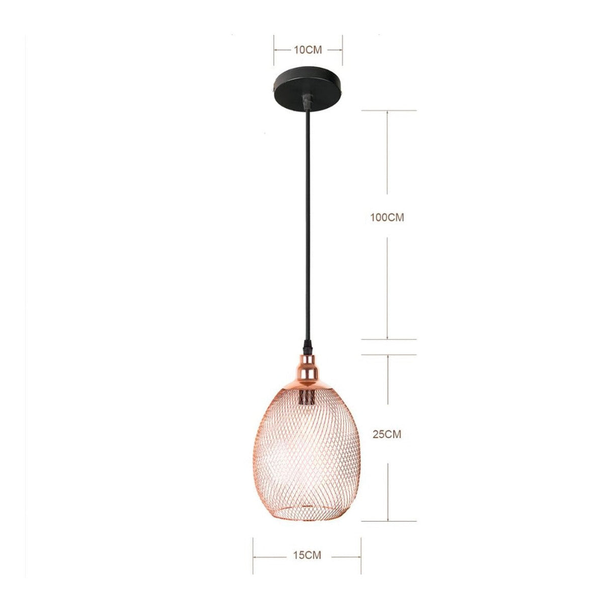 Suspension cage rose gold Vintage