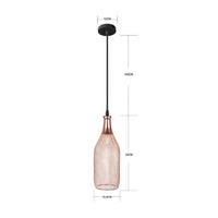 Suspension cage rose gold Vintage