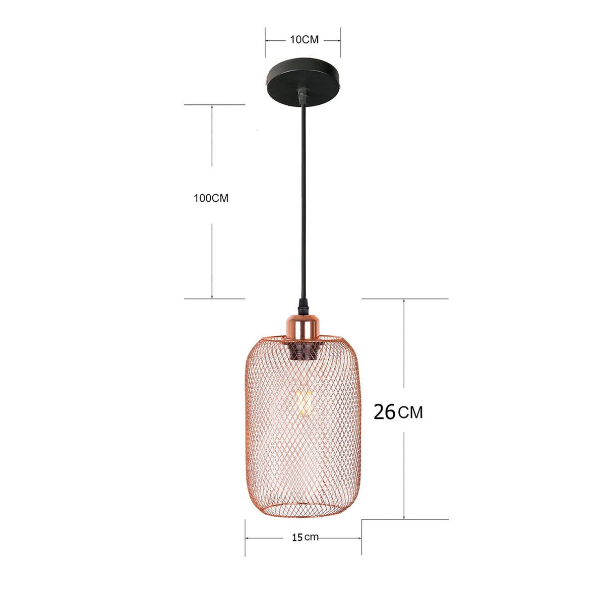 Suspension cage rose gold Vintage