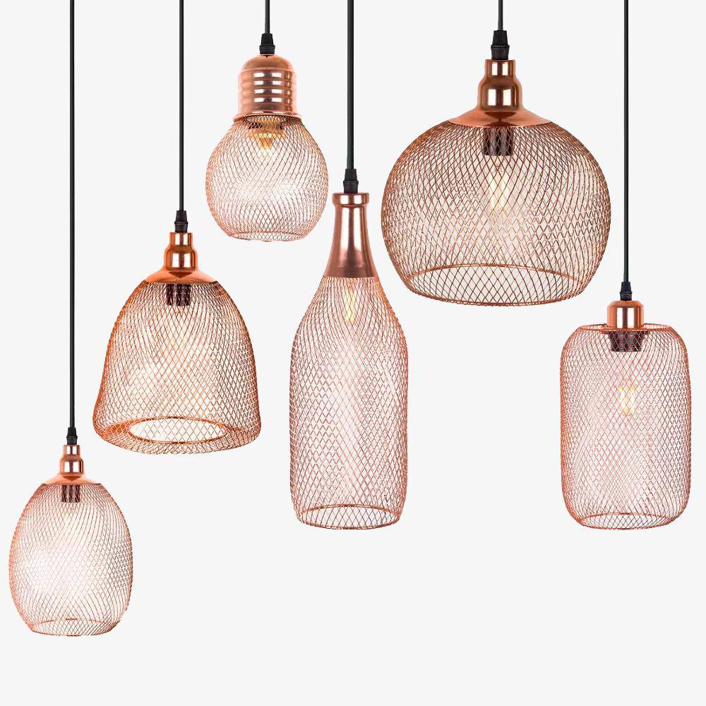 Suspension cage rose gold Vintage