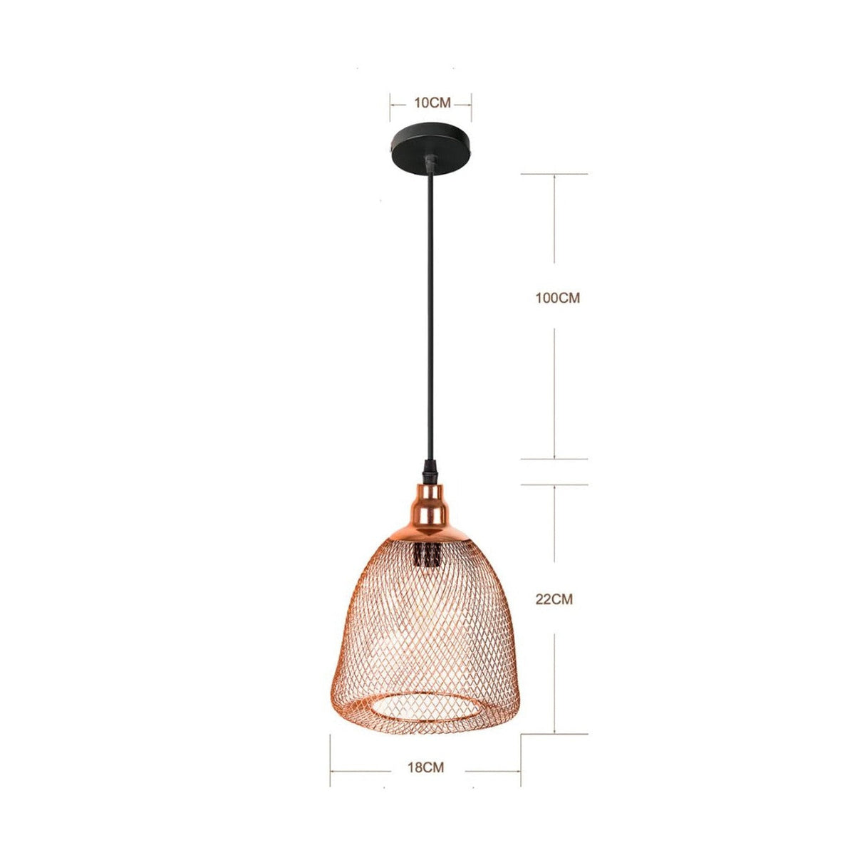 Suspension cage rose gold Vintage