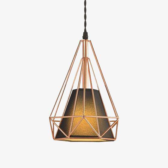 Suspension cage vintage pyramidala
