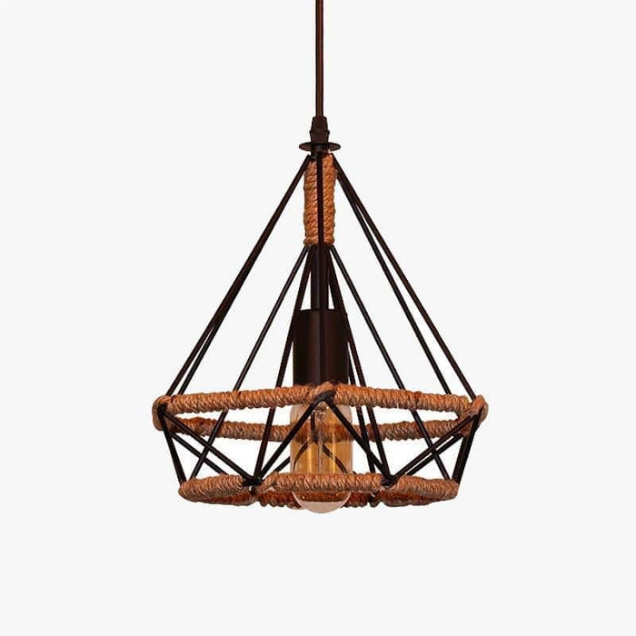 Suspension cage vintage Rope - Style authentique