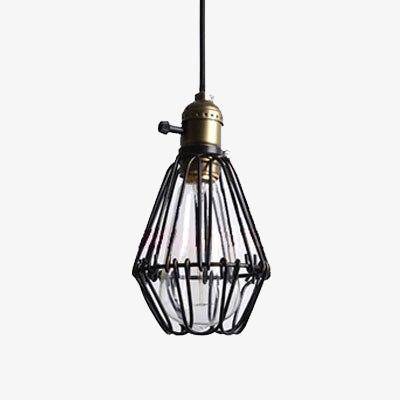 Suspension Vintage Retro Cage Socket
