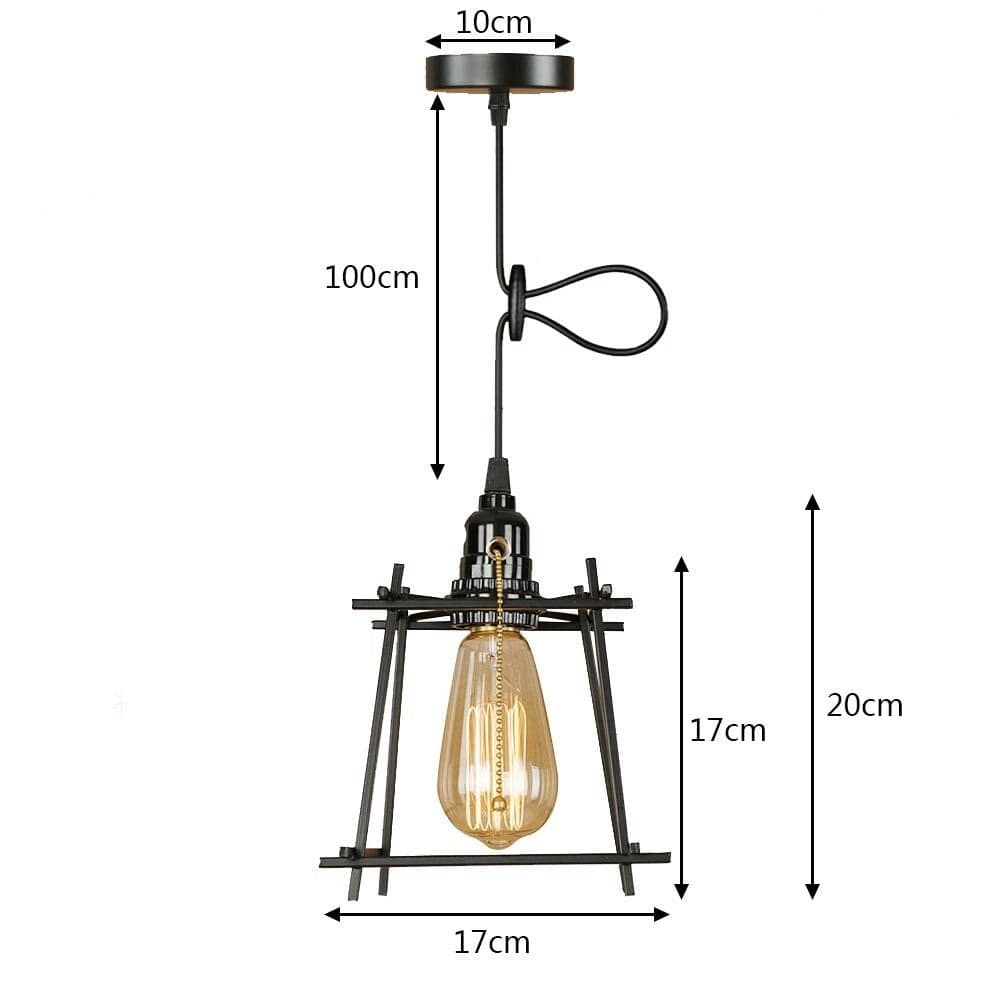 Suspension Cage Vintage en Métal à LED Plitz | Marco Lucetti