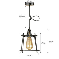 Suspension Cage Vintage en Métal à LED Plitz | Marco Lucetti