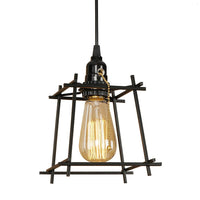 Suspension Cage Vintage en Métal à LED Plitz | Marco Lucetti