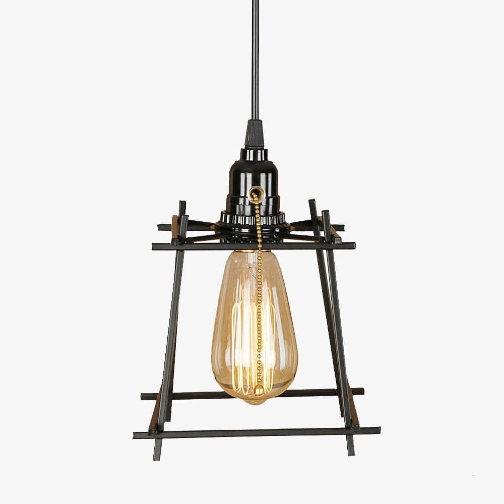 Suspension Cage Vintage en Métal à LED Plitz | Marco Lucetti