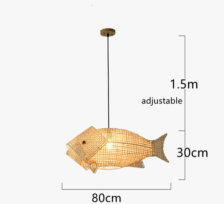 Suspension carpe en bambou - Éléments de Déco Zen | Marco Lucetti