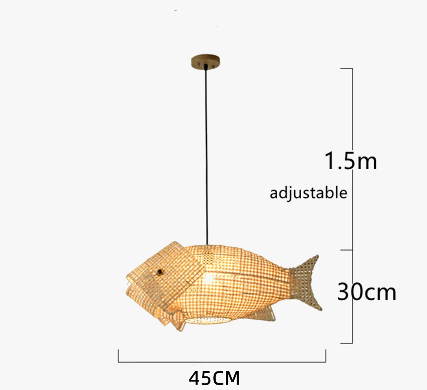 Suspension carpe en bambou - Éléments de Déco Zen | Marco Lucetti