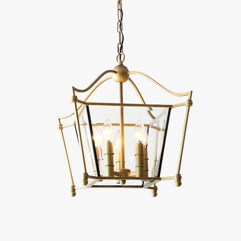 Suspension carrée alsacienne vintage Tyna. | Marco Lucetti D57 x H45 cm / 41-50W / Chaude