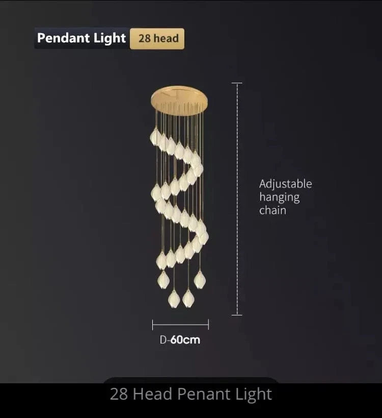 Suspension céramique design | Marco Lucetti 28 têtes
