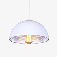 Suspension chic demi-boule - Noir ou Blanc | Marco Lucetti Blanc