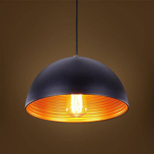 Suspension chic demi-boule - Noir ou Blanc | Marco Lucetti Noir