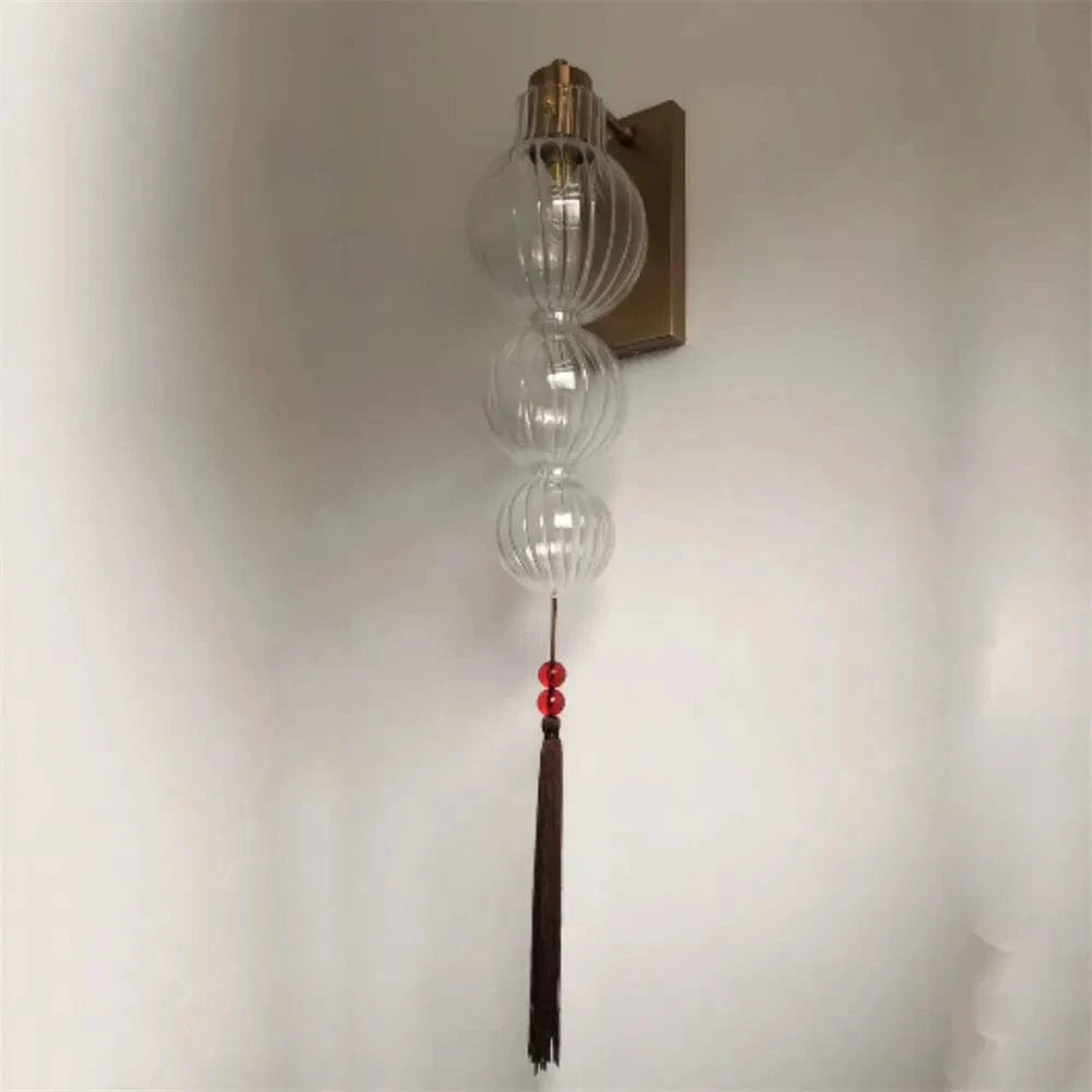 Suspension Chinoise Vitrail Gourde Gland Lumières Loft Salon Cuisine Art Déco Intérieur Luminaire | Marco Lucetti