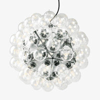 Suspension chromée Castiglioni: Élégance Lumineuse | Marco Lucetti