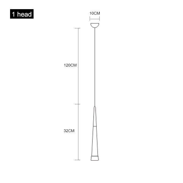 Suspension chromée Conic. | Marco Lucetti 1 lampe / Froide