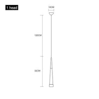 Suspension chromée Conic. | Marco Lucetti 1 lampe / Froide