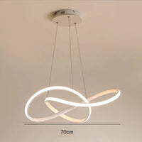 Suspension circulaire au design nordique et minimaliste | Marco Lucetti 70 cm blanc / Chaud