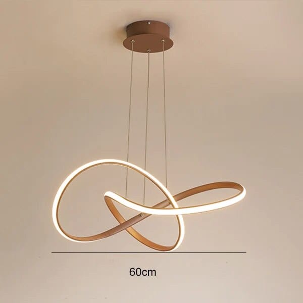 Suspension circulaire au design nordique et minimaliste | Marco Lucetti Café 60 cm / Chaud
