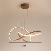 Suspension circulaire au design nordique et minimaliste | Marco Lucetti Café 60 cm / Chaud