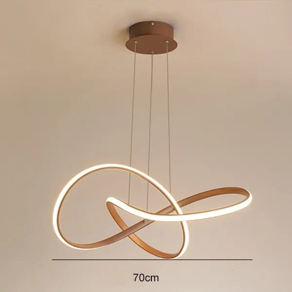 Suspension circulaire au design nordique et minimaliste | Marco Lucetti Café 70 cm / Chaud