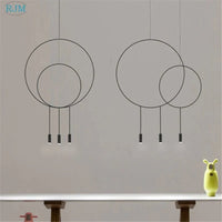 Suspension Circulaire Créative de Styliste Nordique - Collection Métal Postmoderne | Marco Lucetti