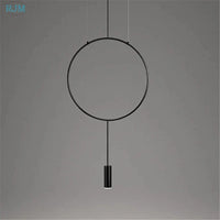 Suspension Circulaire Créative de Styliste Nordique - Collection Métal Postmoderne | Marco Lucetti