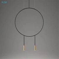 Suspension Circulaire Créative de Styliste Nordique - Collection Métal Postmoderne | Marco Lucetti