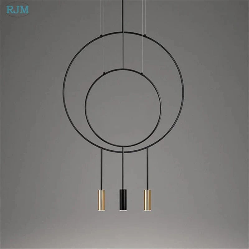 Suspension Circulaire Créative de Styliste Nordique - Collection Métal Postmoderne | Marco Lucetti