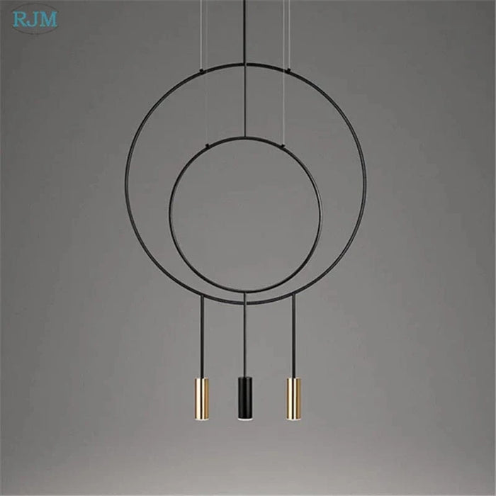 Suspension Circulaire Créative de Styliste Nordique - Collection Métal Postmoderne | Marco Lucetti