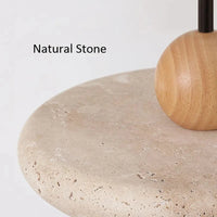 Suspension circulaire en pierre naturelle - Élégance contemporaine | Marco Lucetti