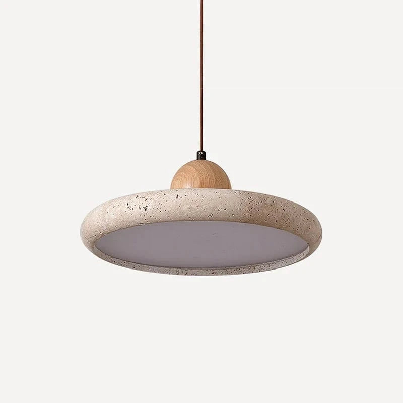 Suspension circulaire en pierre naturelle - Élégance contemporaine | Marco Lucetti