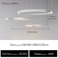 Suspension Circulaire Moderne et Élégante | Marco Lucetti Blanc 60 80 100 / Blanc chaud (3000K)