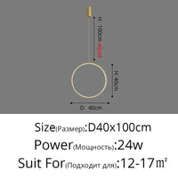 Suspension circulaire moderne parfaite pour votre bar ou cuisine | Marco Lucetti