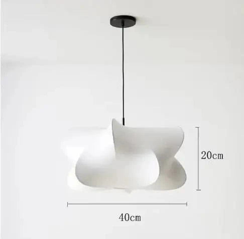 Suspension Cirrus nordique minimaliste en soie style japonais par West Elm | Marco Lucetti B Dia-40 cm / Blanc froid