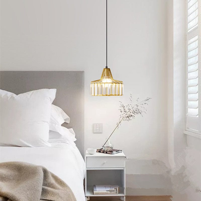 Suspension Cloarec en verre ambré | Marco Lucetti