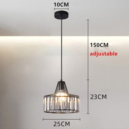 Suspension Cloarec en verre ambré | Marco Lucetti Noir - L