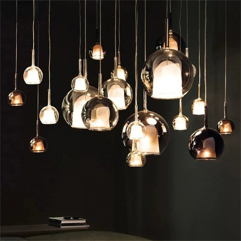 Suspension Cloche LED Grise Fumée | Marco Lucetti