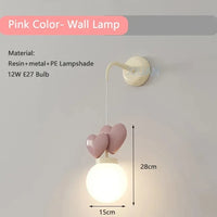 Suspension Cœur de Princesse | Marco Lucetti Applique Rose / Lumière blanche