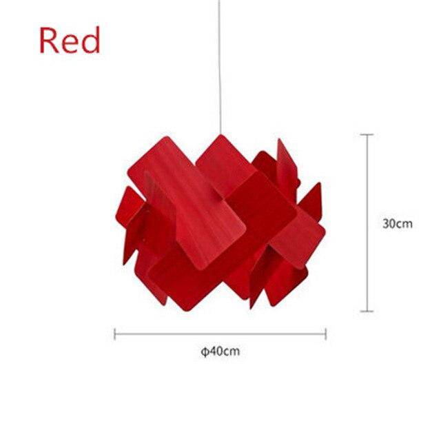 Suspension colorée au design moderne "Personality" | Marco Lucetti Rouge / Chaude