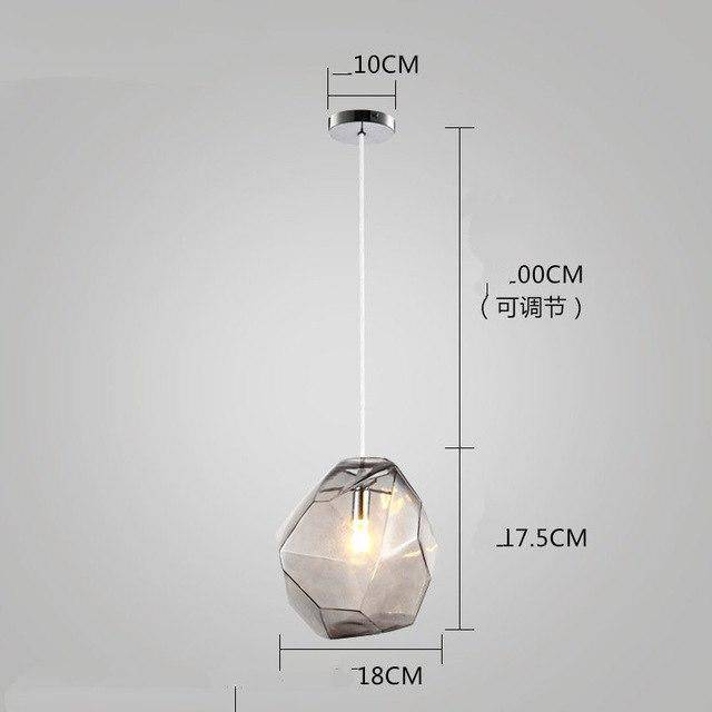 Suspension Colorful Crystal Design | Marco Lucetti Gris / 18cm