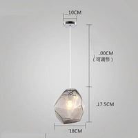 Suspension Colorful Crystal Design | Marco Lucetti Gris / 18cm