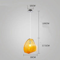 Suspension Colorful Crystal Design | Marco Lucetti Jaune / 18cm